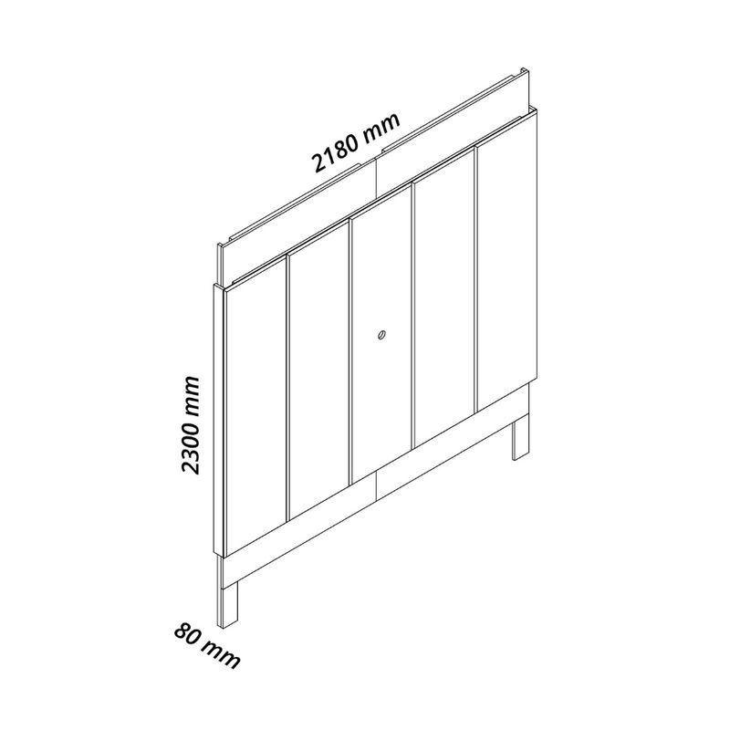 Painel para TV até 85 Polegadas com LED em MDF Magnífico Gelius