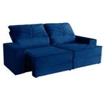 Sofá 3 Lugares Retrátil Reclinável 230m Veludo Malta Requinte