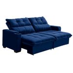 Sofá 3 Lugares Retrátil Reclinável 200m Veludo Mônaco Requinte