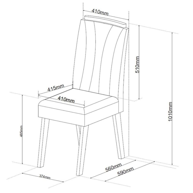 Conjunto 2 Cadeiras Safira Viero