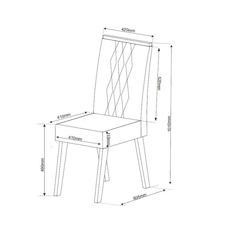 Conjunto 2 Cadeiras Cristal Viero