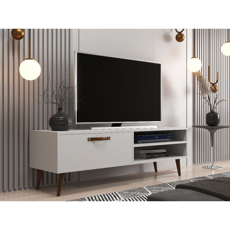 Rack para TV até 55 Polegadas 1 Porta com Pés Miami J Carvalho