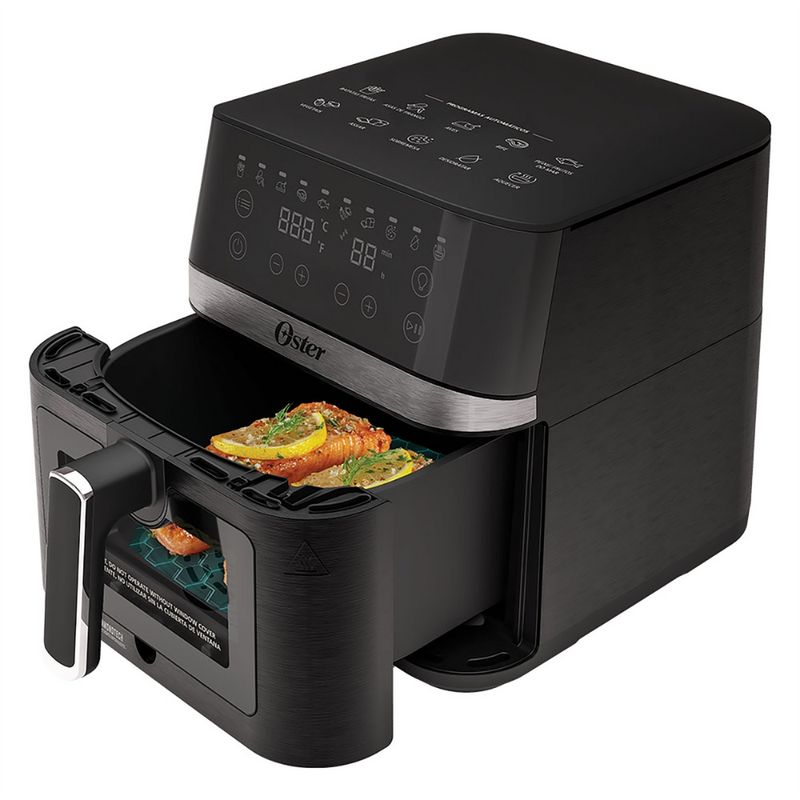 Fritadeira Digital Air Fryer Oster 6L com Visor Transparente DiamondTech