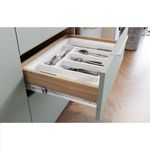 Cozinha Modulada 7 Peças Ripado com Tampo MDF Marquesa Nesher