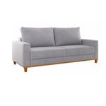 Conjunto Sofá Living Linho 180cm Vicente com 1 Poltrona Viena Viero