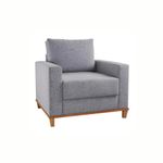 Conjunto Sofá Living Linho 180cm Vicente com 1 Poltrona Viena Viero