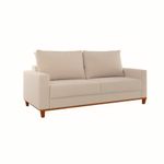 Conjunto Sofá Living Linho 180cm Vicente com 2 Poltrona Viena Viero