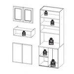 Paneleiro Torre Quente 4 Portas Liz Telasul