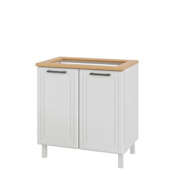 Balcão para Cooktop em Aço 4 Bocas 2 Portas Liz Telasul