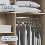 Quarto Modulado Casal 9 Portas 1 Gaveta Infinity Móveis Castro