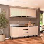 Cozinha Modulada 4 Peças sem Pia Koya Politorno