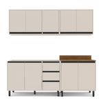 Cozinha Modulada 4 Peças sem Pia Koya Politorno