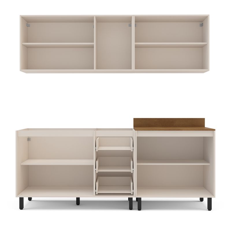 Cozinha Modulada 4 Peças sem Pia Koya Politorno