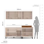 Cozinha Modulada 4 Peças sem Pia Koya Politorno