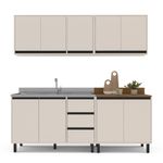 Cozinha Modulada 4 Peças sem Pia Koya Politorno