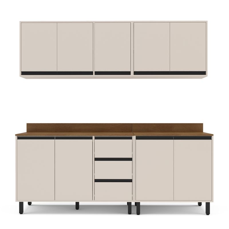 Cozinha Modulada 4 Peças com Tampos Koya Politorno