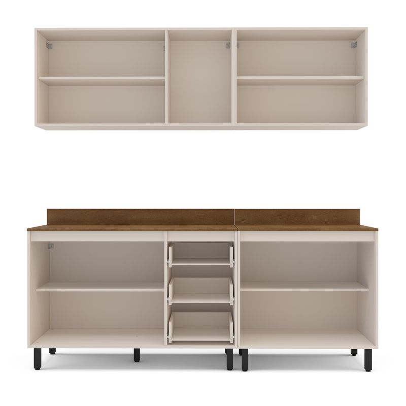 Cozinha Modulada 4 Peças com Tampos Koya Politorno