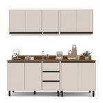 Cozinha Modulada 4 Peças com Tampos Koya Politorno