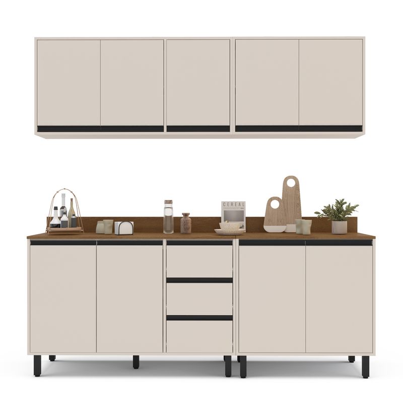 Cozinha Modulada 4 Peças com Tampos Koya Politorno