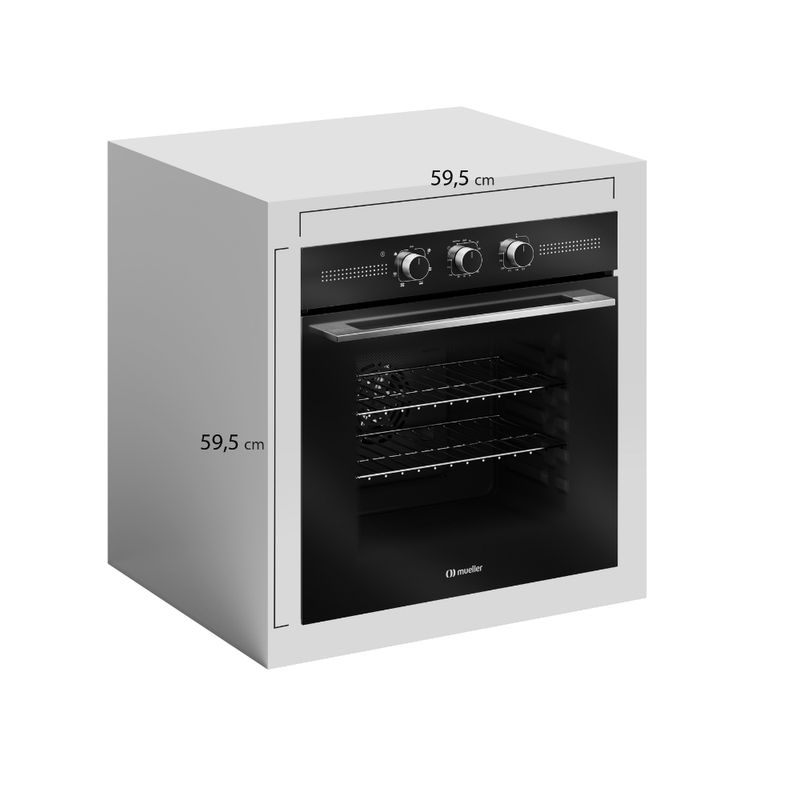 Forno Elétrico de Embutir Mueller MFE70K 70L