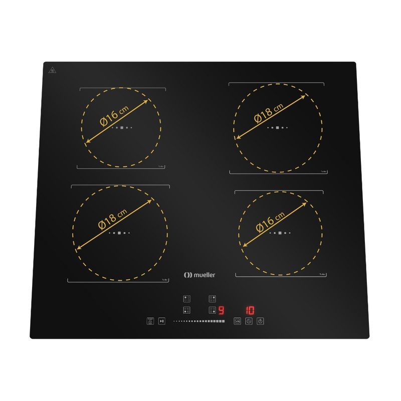Cooktop de Indução 4 Boca Mueller MCN4BK