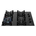 Cooktop a Gás Fischer 4 Bocas Fit Line Trempe Iron