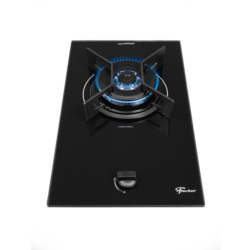 Cooktop a Gás Fischer 1 Boca TC Fit Line Trempe Iron