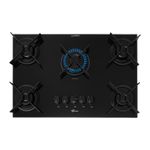 Cooktop a Gás Fischer 5 Bocas Fit Line Trempe Iron