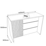 Bancada Ilha Gourmet Ripada em MDF Americana Henn