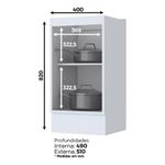 Balcão 1 Porta 40cm Americana C365 Henn