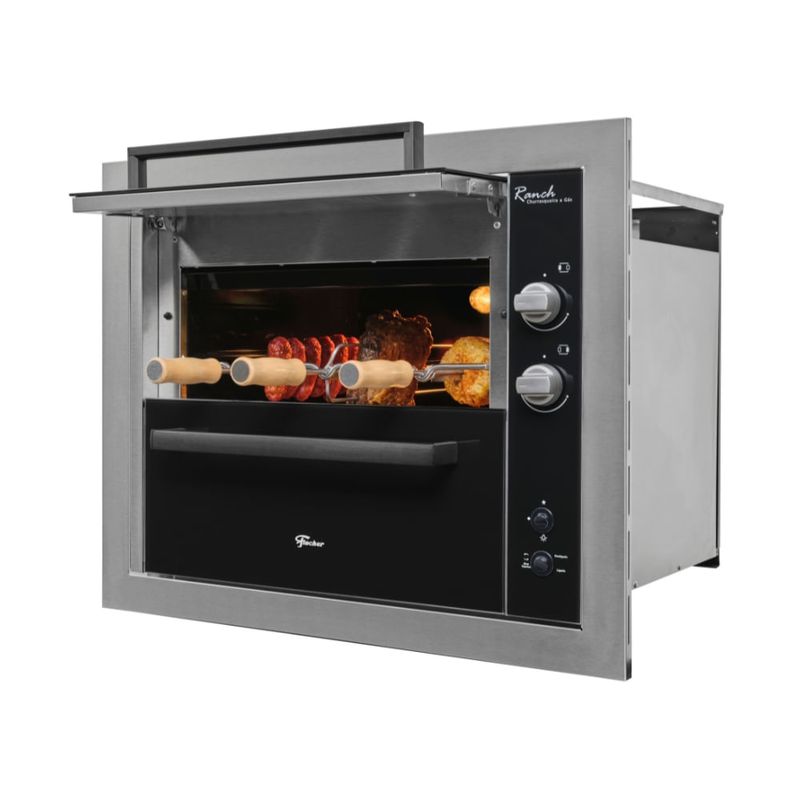 Churrasqueira a Gás  Fischer 3 Espetos Ranch