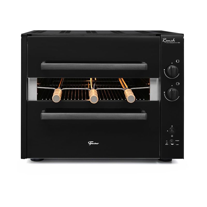Churrasqueira a Gás  de Bancada Fischer 3 Espetos Ranch