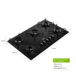 Cooktop Consul 5 Bocas CD075BE