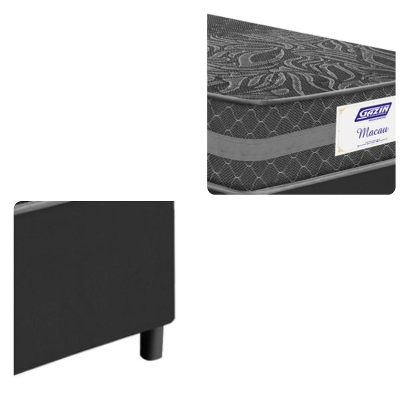 Cama Box Solteiro 88cm Molas Ensacadas Macau Gazin
