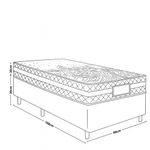 Cama Box Solteiro 88cm Molas Ensacadas Macau Gazin