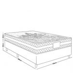 Cama Box Casal 138cm Molas Ensacadas Macau Gazin