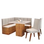 Canto Alemão Londres com 2 Cadeiras Milão Viero