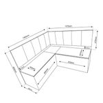 Canto Alemão Londres com 2 Cadeiras Milão Viero