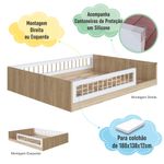 Cama Infantil Casal Montessoriana Affeto Completa Móveis