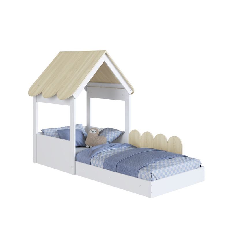 Cama Infantil Montessoriana Casinha Jardim Completa Móveis