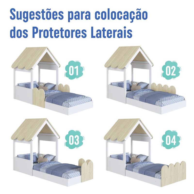 Cama Infantil Montessoriana Casinha Jardim Completa Móveis