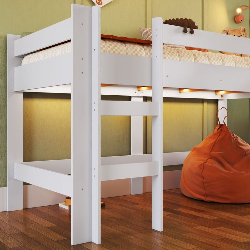 Cama Infantil Elevada com Escorregador Kids Completa Móveis