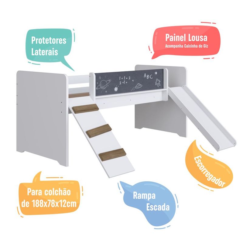 Cama Infantil Playgroud Theo Completa Móveis