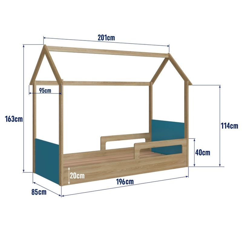 Cama Infantil Montessoriana Casinha Completa Móveis