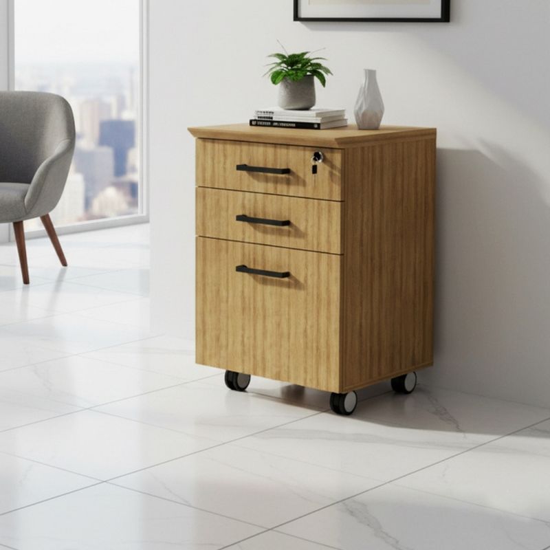 Gaveteiro 3 Gavetas com Rodízios ME4196 Tecno Mobili