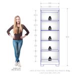 Armário Multiuso com Chave 2 Portas com Pés Max Plus Zanzini