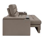 Sofá 3 Lugares Retrátil Reclinável 205cm com USB Veludo Kansas Besthouse